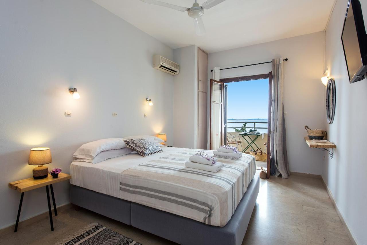 Mediterranean View Hotel Barbati Bagian luar foto